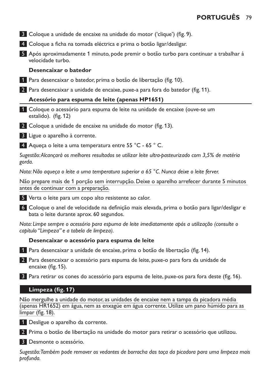 Philips Avance Collection Stabmixer User Manual | Page 79 / 116