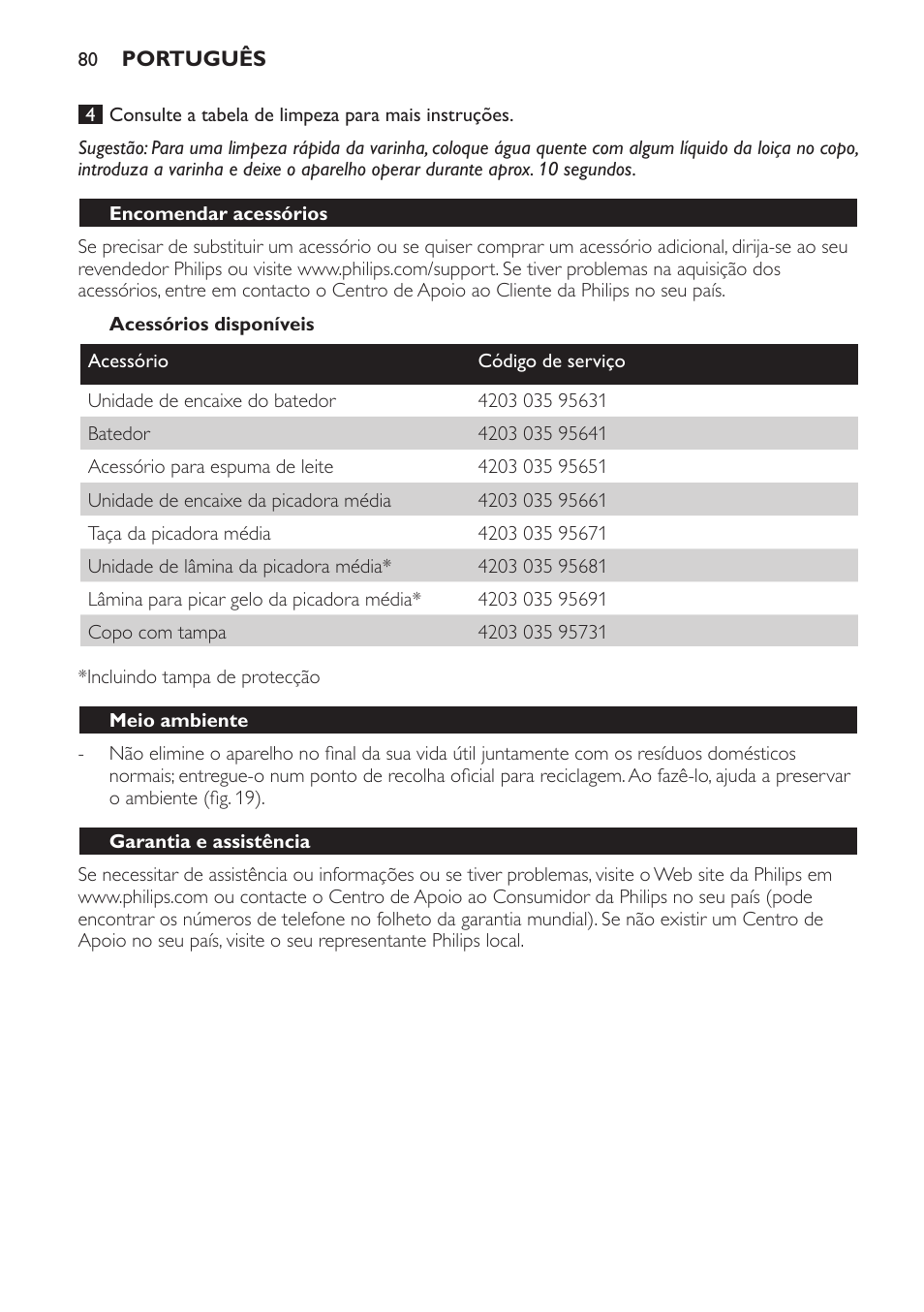 Philips Avance Collection Stabmixer User Manual | Page 80 / 116