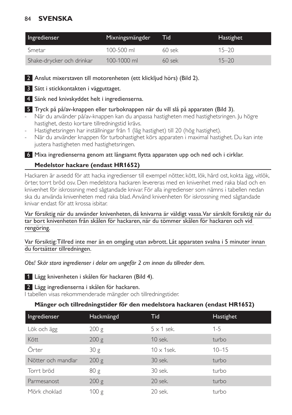 Philips Avance Collection Stabmixer User Manual | Page 84 / 116