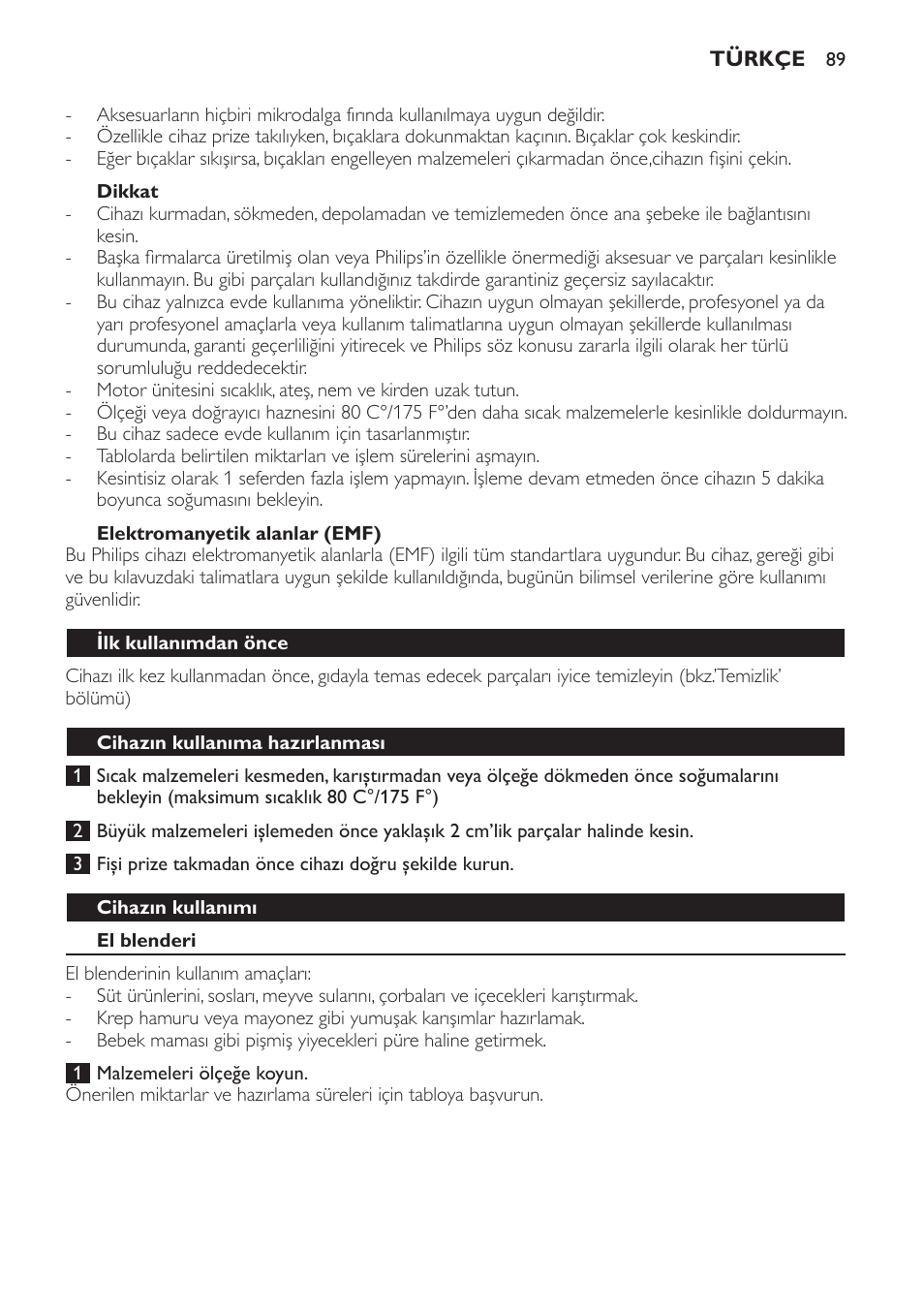 Philips Avance Collection Stabmixer User Manual | Page 89 / 116