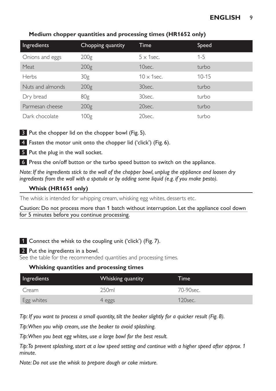 Philips Avance Collection Stabmixer User Manual | Page 9 / 116
