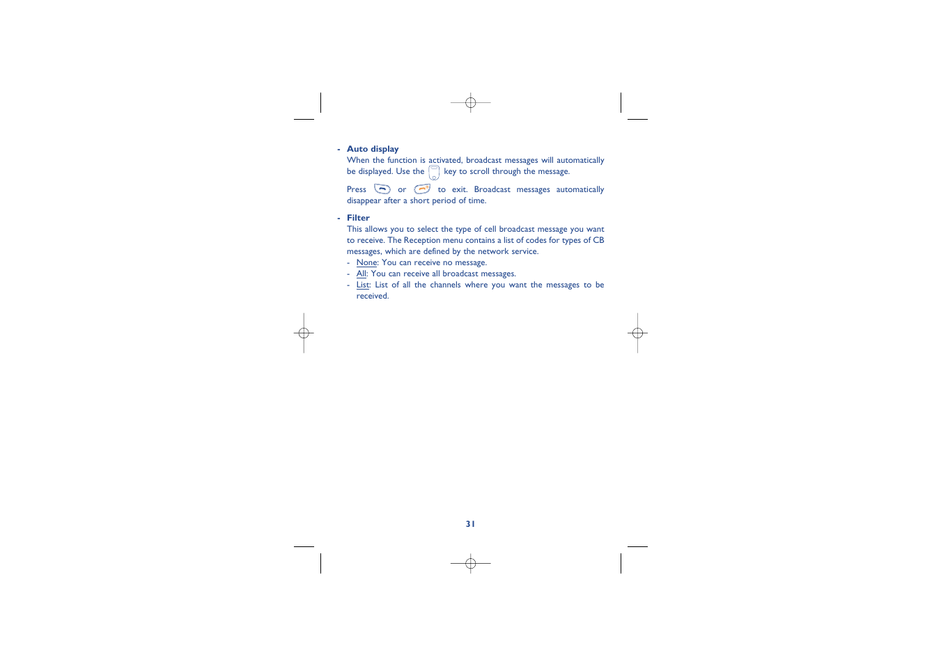 Alcatel Carrier Internetworking Solutions Alcatel 8 Series IPTouch 4068 User Manual | Page 33 / 62