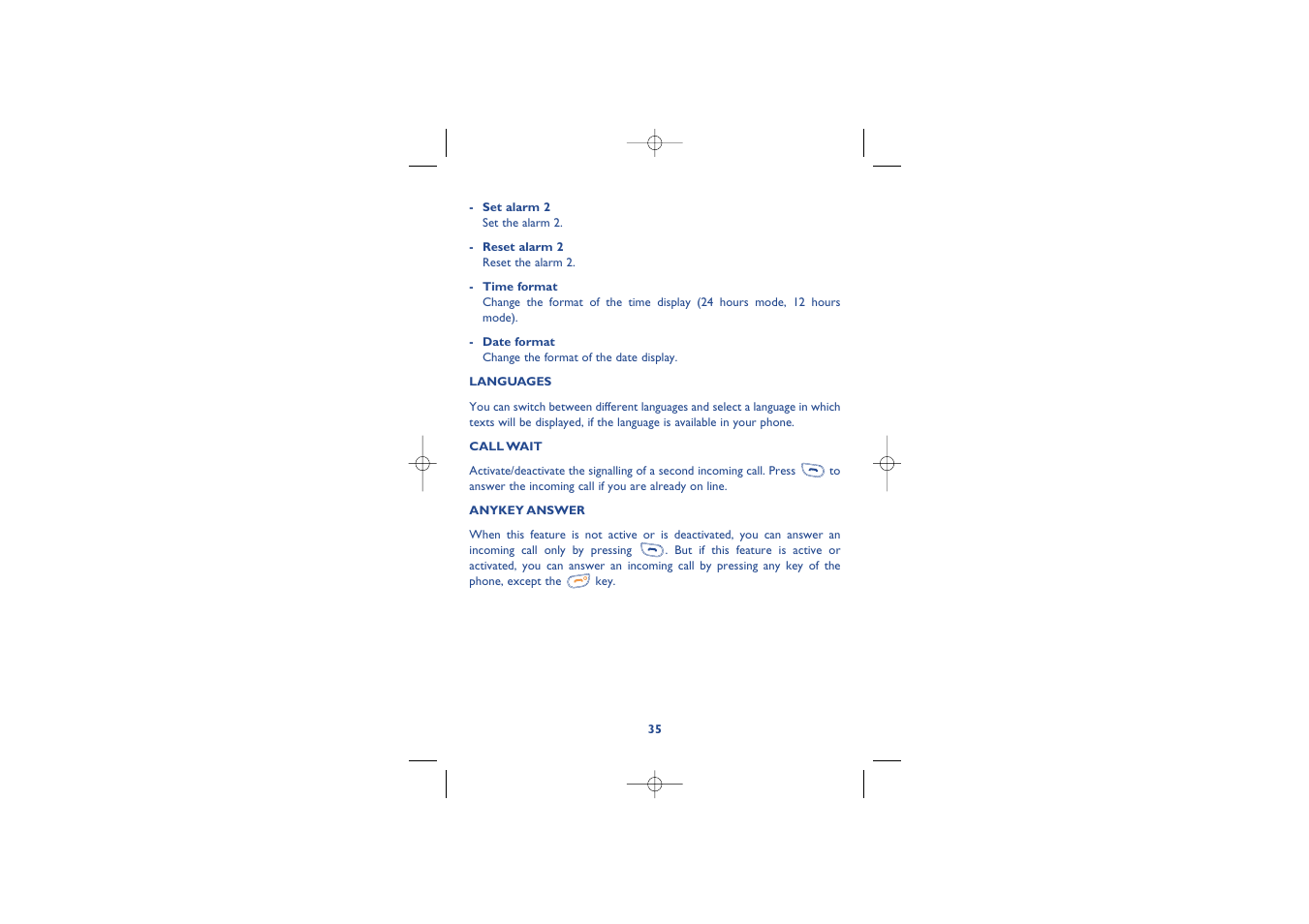 Alcatel Carrier Internetworking Solutions Alcatel 8 Series IPTouch 4068 User Manual | Page 37 / 62