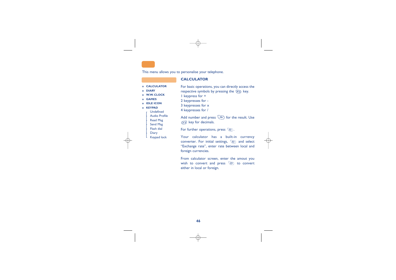 Alcatel Carrier Internetworking Solutions Alcatel 8 Series IPTouch 4068 User Manual | Page 48 / 62