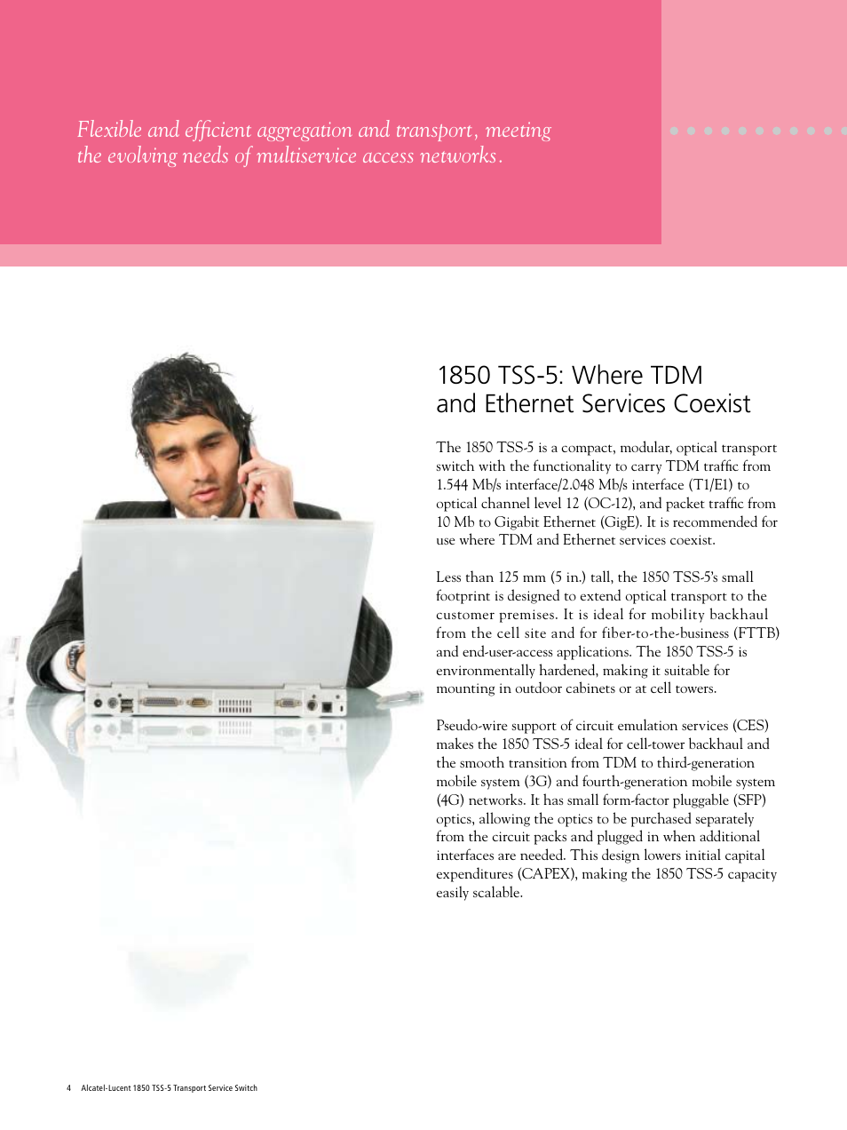 Alcatel Carrier Internetworking Solutions 1850 TSS-5 User Manual | Page 4 / 12