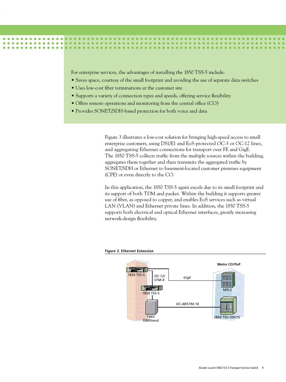 Alcatel Carrier Internetworking Solutions 1850 TSS-5 User Manual | Page 9 / 12