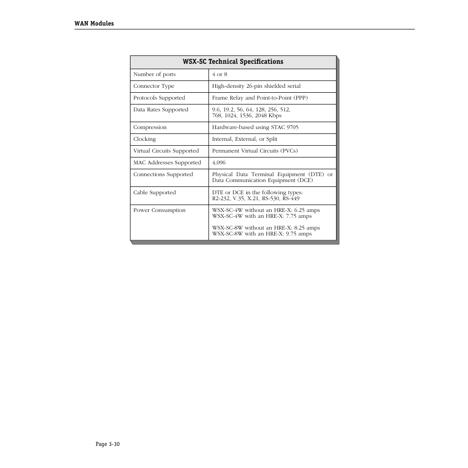 Wsx-sc technical specifications, Wsx-sc technical specifications -30 | Alcatel Carrier Internetworking Solutions Omni Switch/Router User Manual | Page 100 / 1100