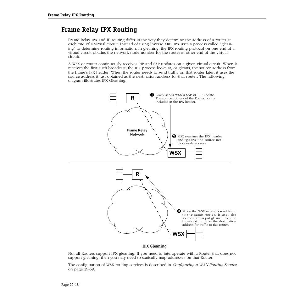 Frame relay ipx routing, Frame relay ipx routing -18 | Alcatel Carrier Internetworking Solutions Omni Switch/Router User Manual | Page 890 / 1100
