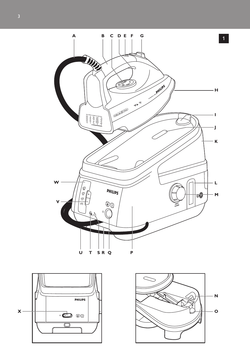 Philips Dampfbügelstation User Manual | Page 3 / 166