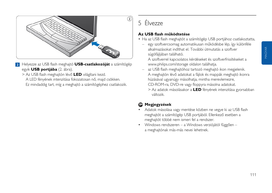 5 élvezze | Philips USB-Flashlaufwerk User Manual | Page 111 / 130