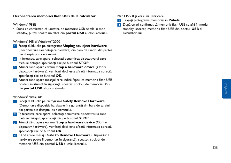 Philips USB-Flashlaufwerk User Manual | Page 128 / 130