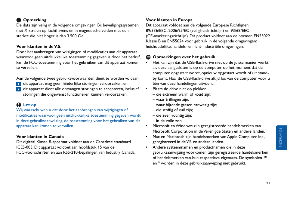 Philips USB-Flashlaufwerk User Manual | Page 35 / 130