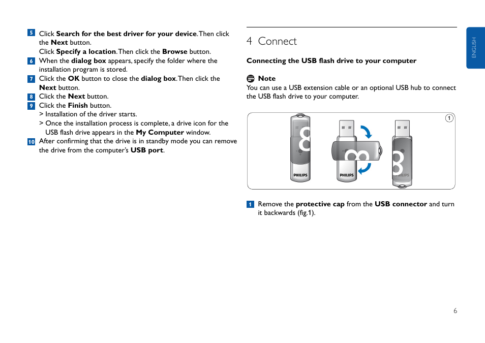 4 connect | Philips USB-Flashlaufwerk User Manual | Page 6 / 130