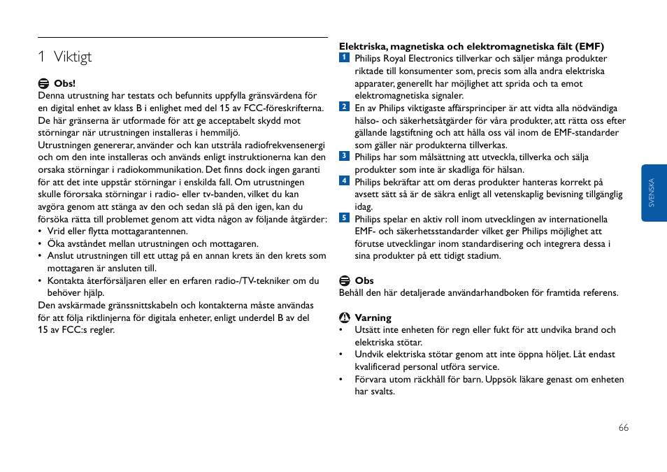 Vivid edition, Klicka här, 1 viktigt | Philips USB-Flashlaufwerk User Manual | Page 66 / 130