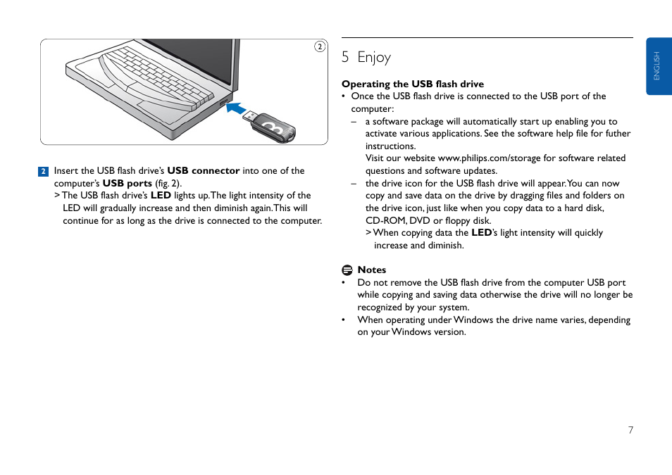 5 enjoy | Philips USB-Flashlaufwerk User Manual | Page 7 / 130