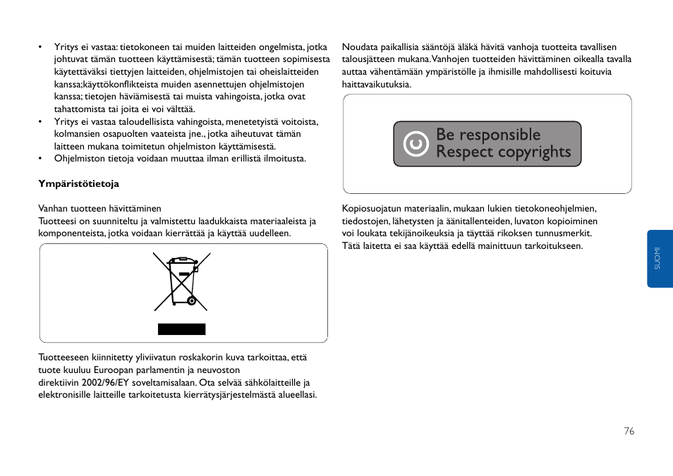 Philips USB-Flashlaufwerk User Manual | Page 76 / 130