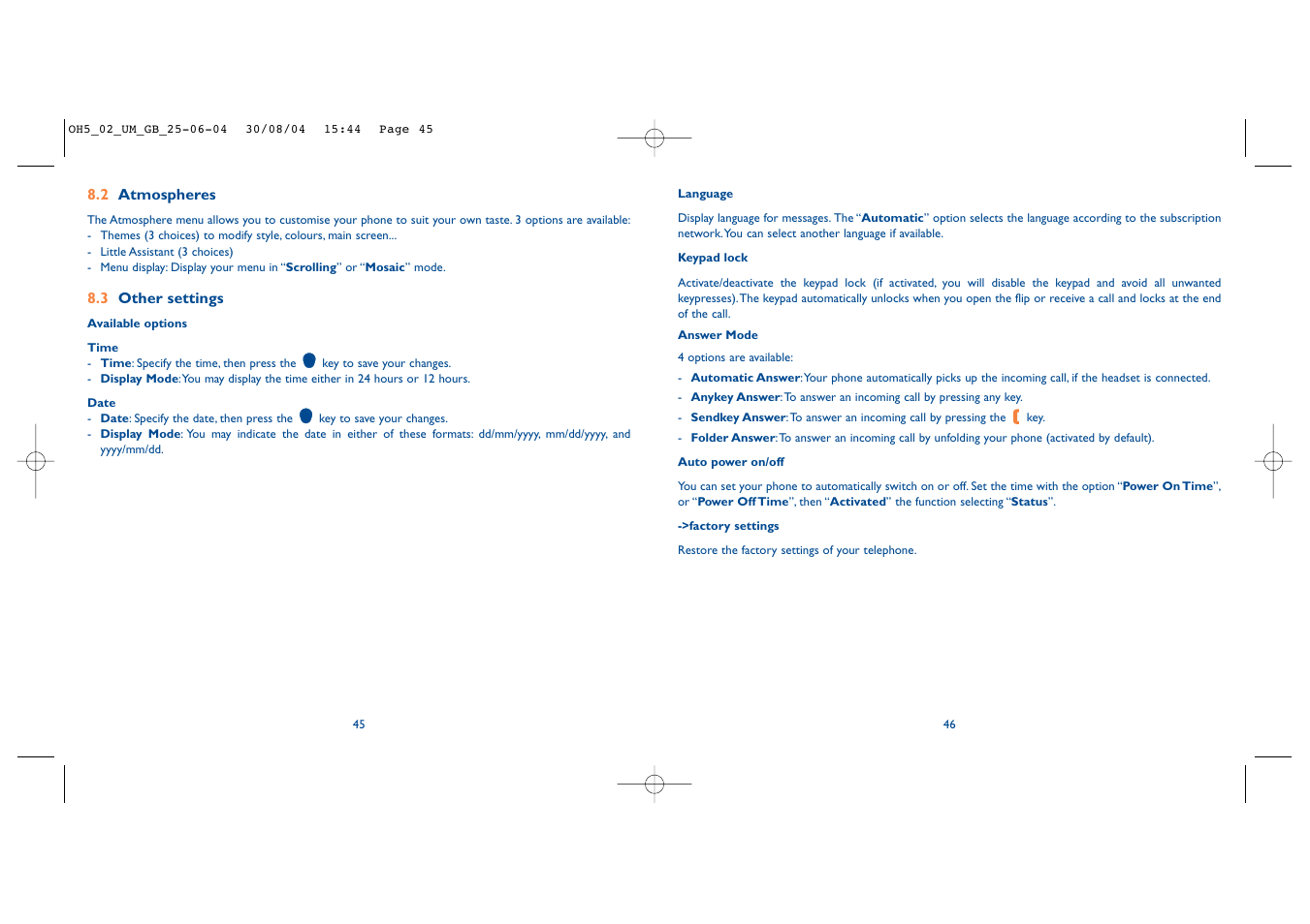 Alcatel Carrier Internetworking Solutions One Touch 835 User Manual | Page 24 / 45