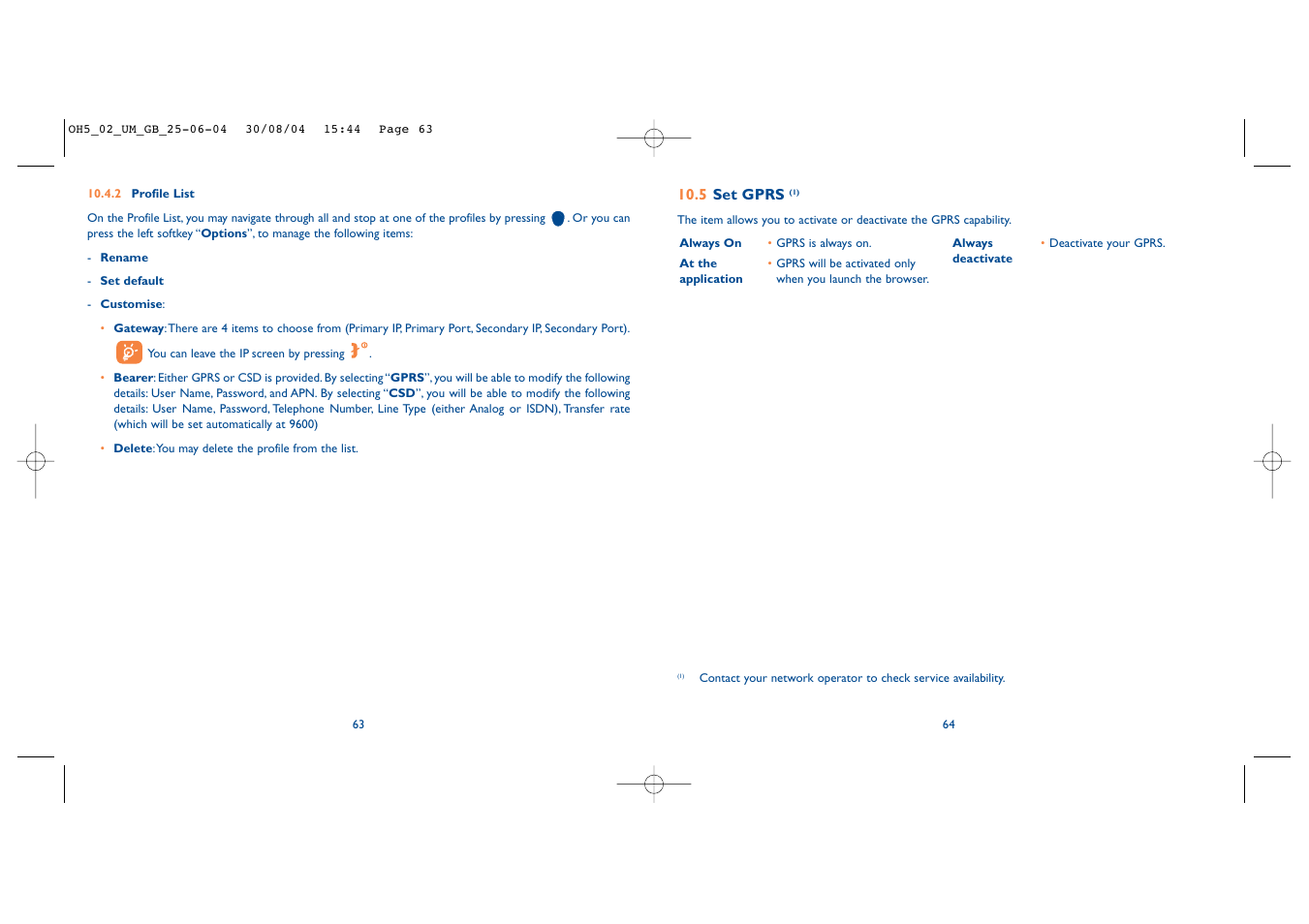 Alcatel Carrier Internetworking Solutions One Touch 835 User Manual | Page 33 / 45