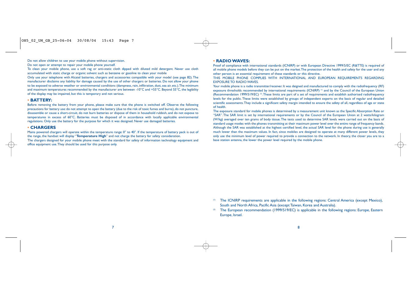 Alcatel Carrier Internetworking Solutions One Touch 835 User Manual | Page 5 / 45