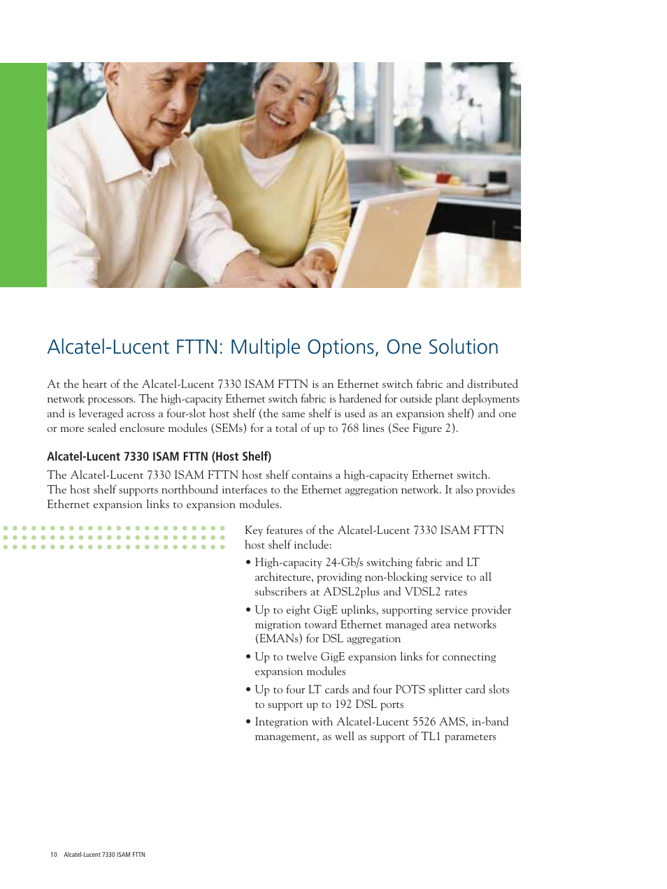 Alcatel Carrier Internetworking Solutions ISAM FTTN 7330 User Manual | Page 10 / 16