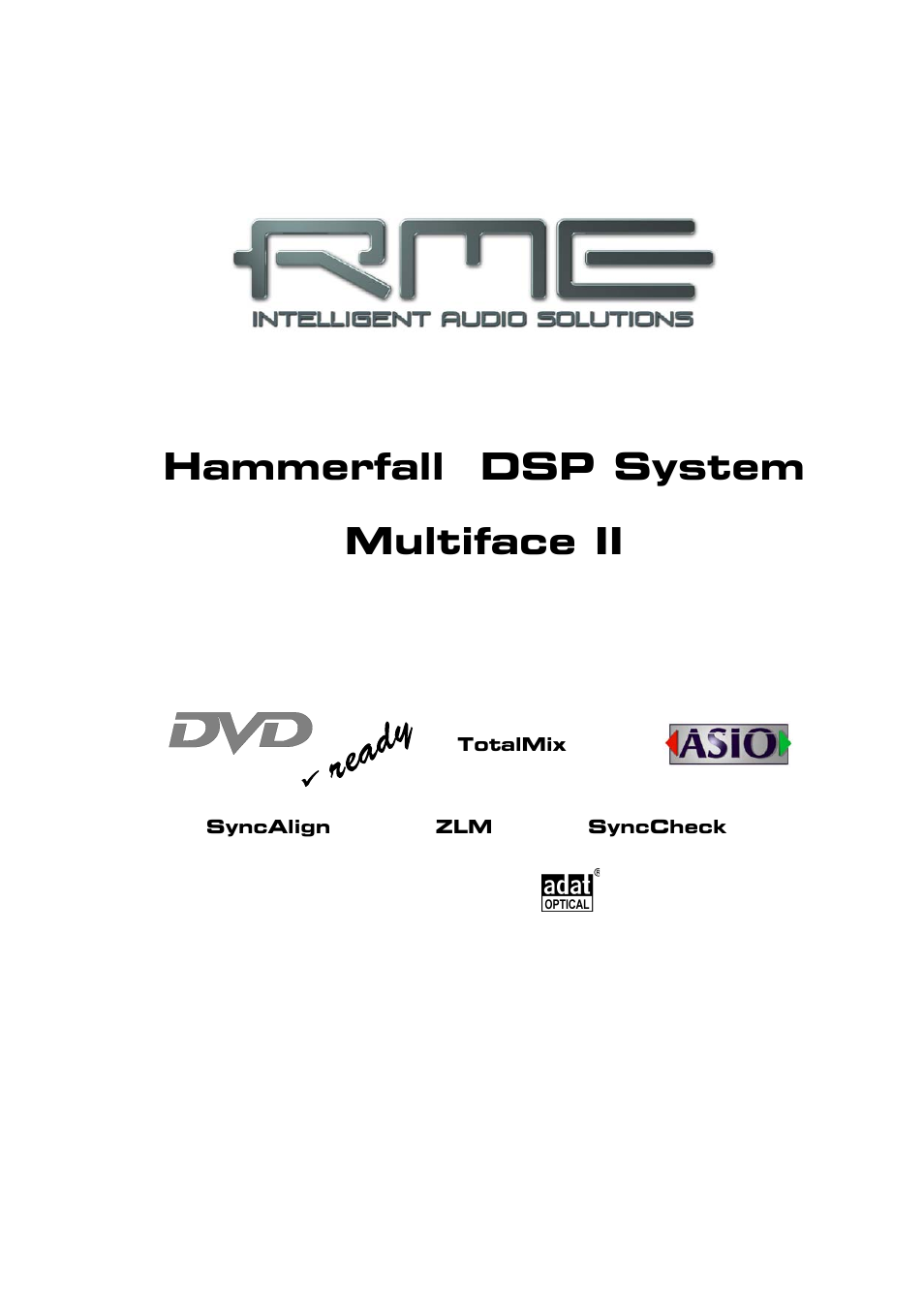 RME DSP System Multiface User Manual | 80 pages