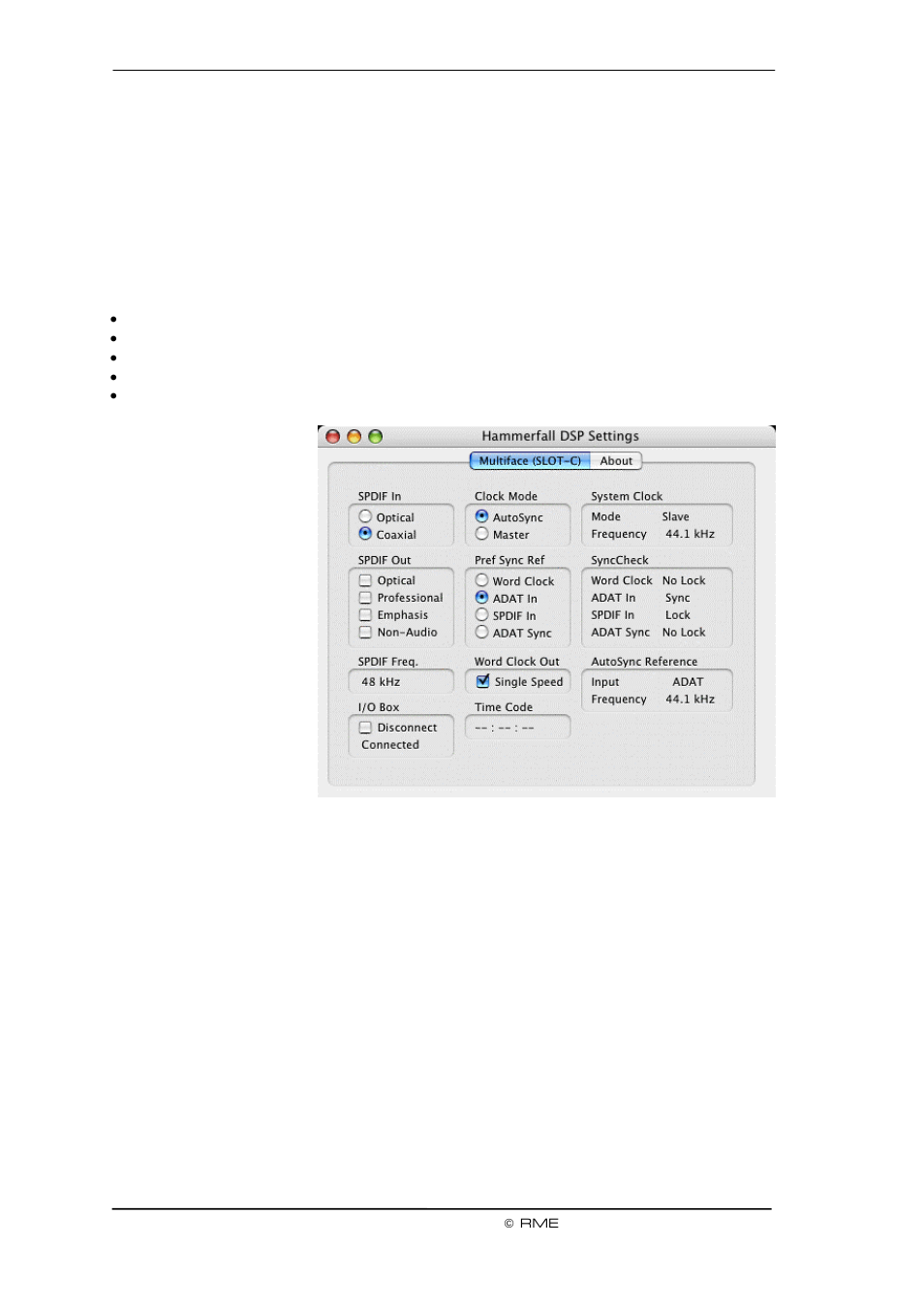 RME DSP System Multiface User Manual | Page 28 / 80