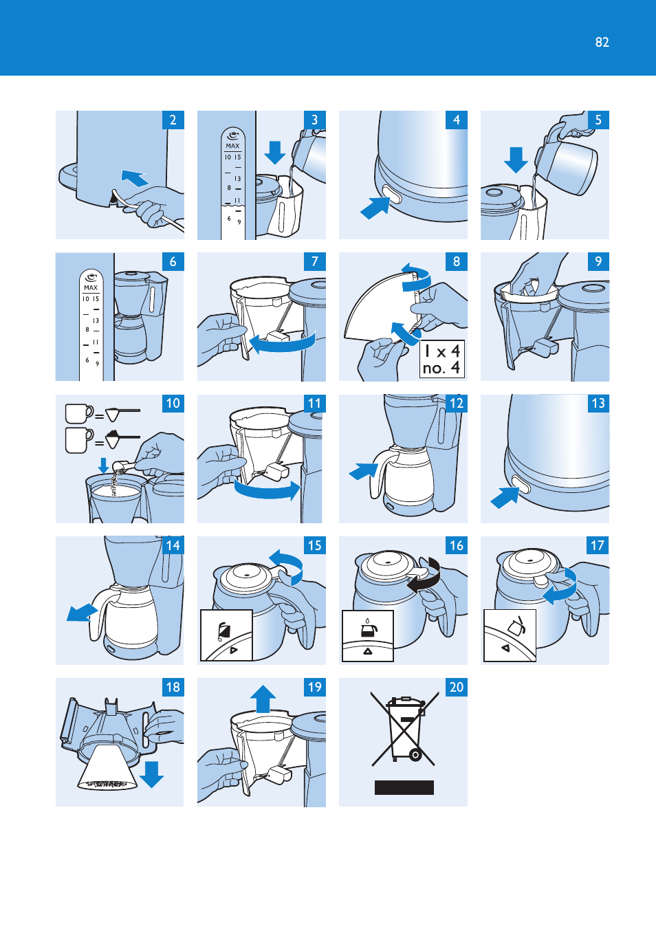 Philips Kaffeemaschine User Manual | Page 82 / 84