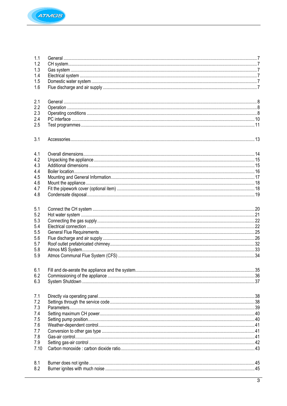 Atmos Energy INTERCOMBI HE32 User Manual | Page 3 / 60