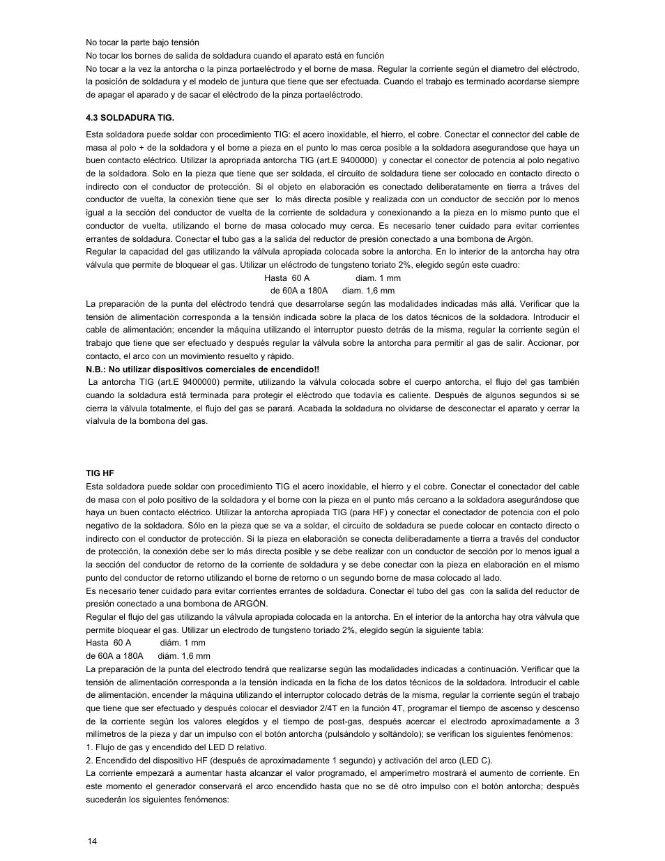 ArcOne Inverter Power Sources User Manual | Page 14 / 24