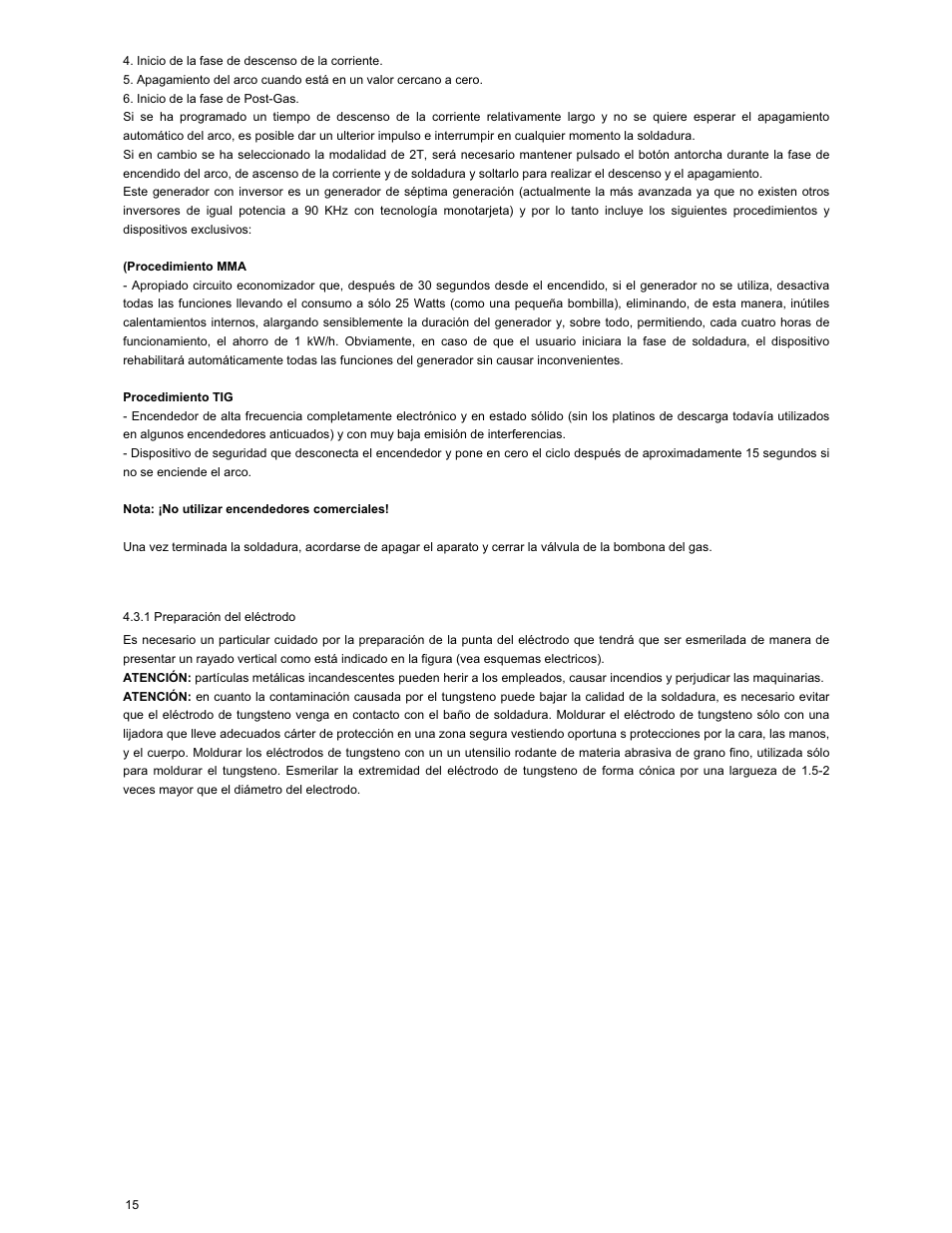 ArcOne Inverter Power Sources User Manual | Page 15 / 24