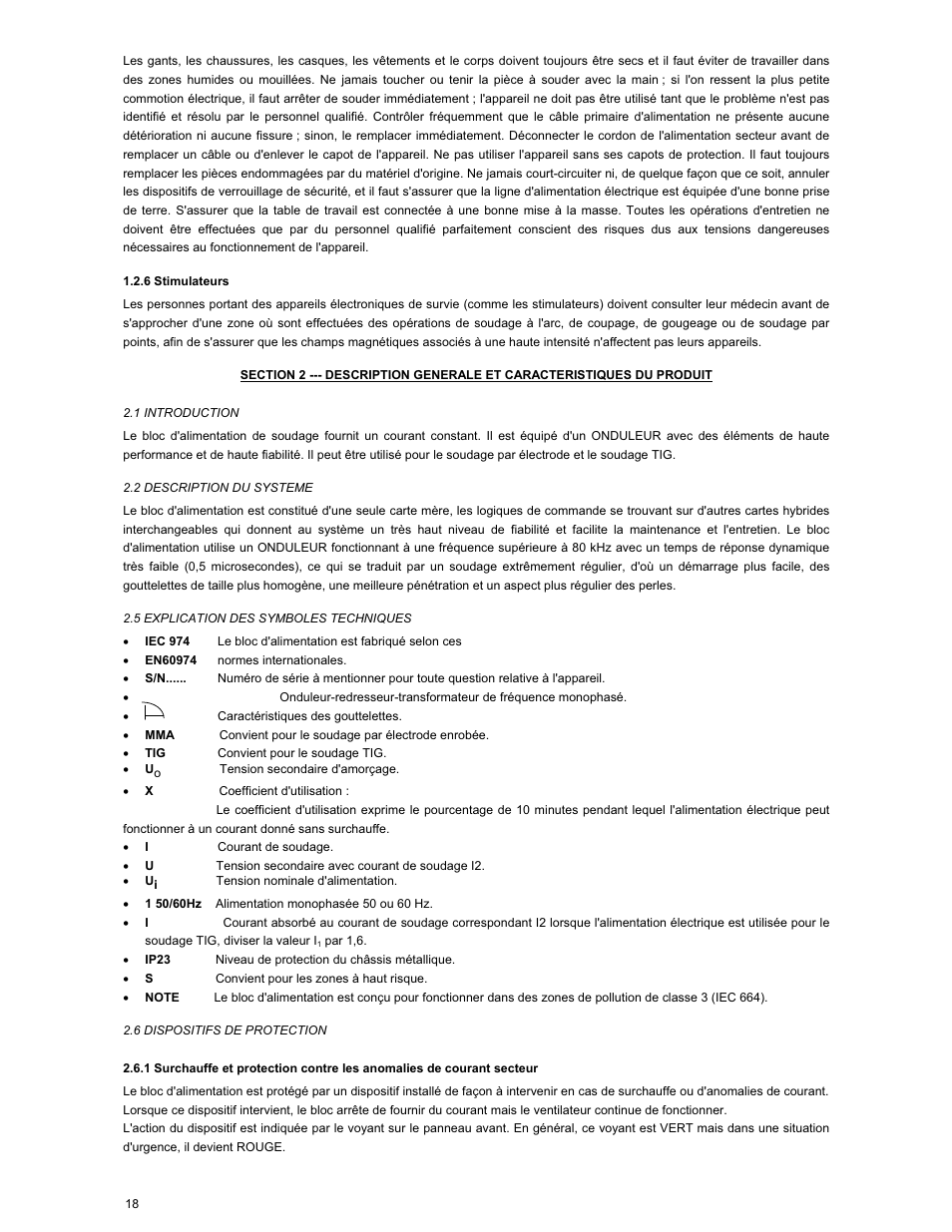 ArcOne Inverter Power Sources User Manual | Page 18 / 24