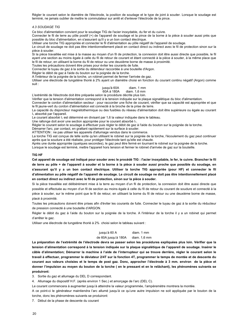 ArcOne Inverter Power Sources User Manual | Page 20 / 24