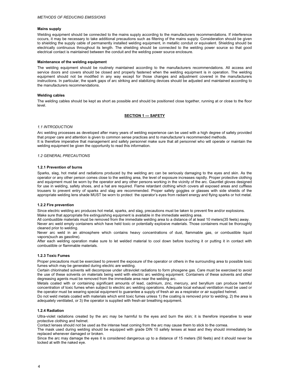 ArcOne Inverter Power Sources User Manual | Page 4 / 24
