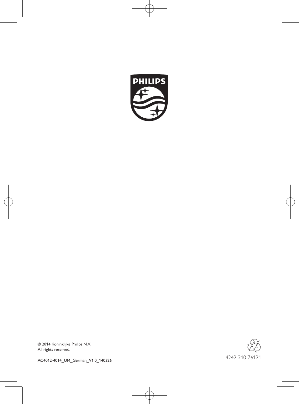 Philips Luftreiniger User Manual | Page 100 / 100