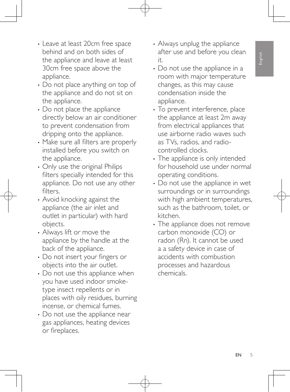 Philips Luftreiniger User Manual | Page 5 / 100