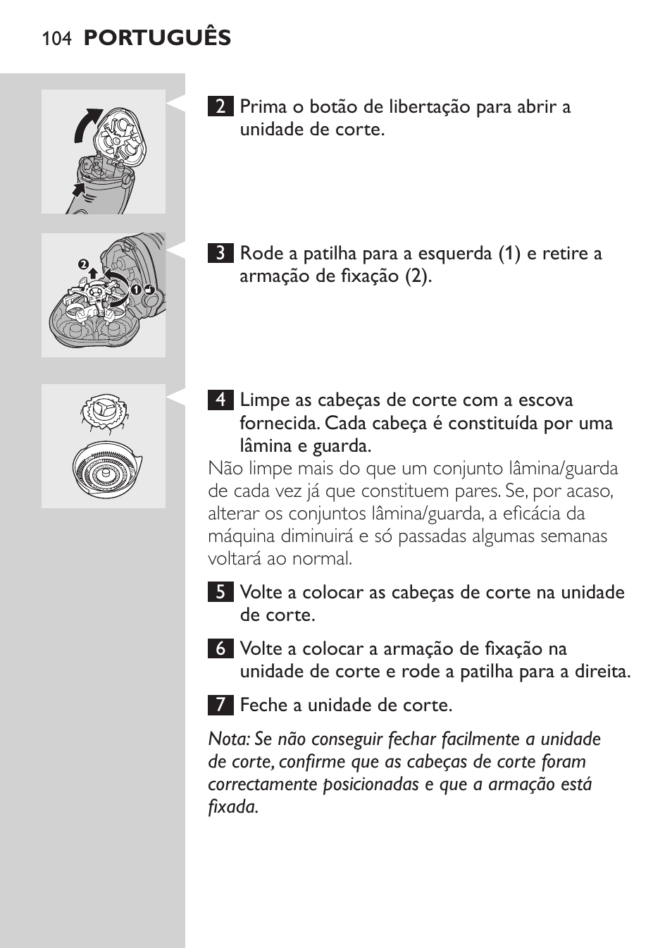 Philips SHAVER Series 3000 Elektrorasierer User Manual | Page 102 / 124