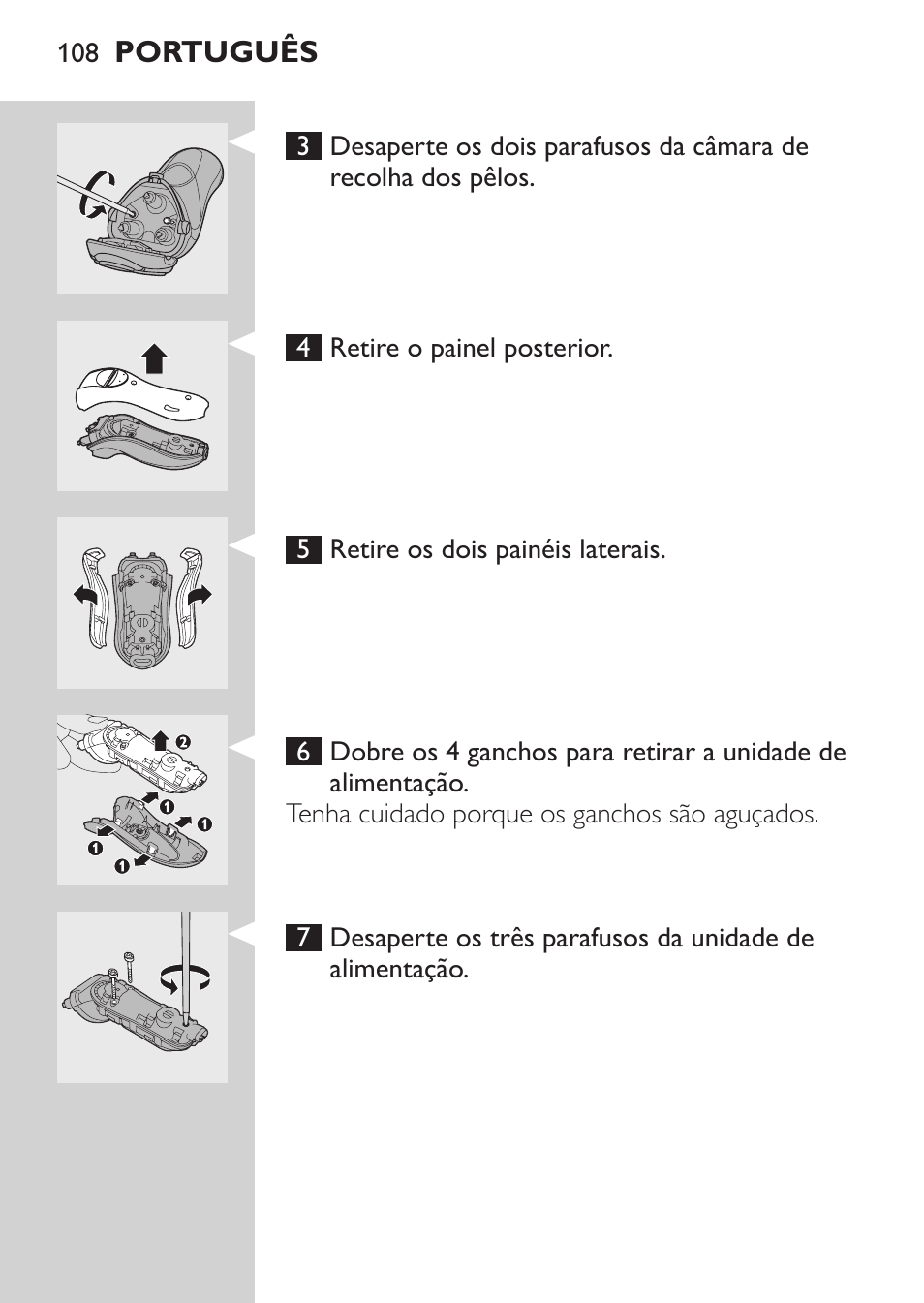 Philips SHAVER Series 3000 Elektrorasierer User Manual | Page 106 / 124