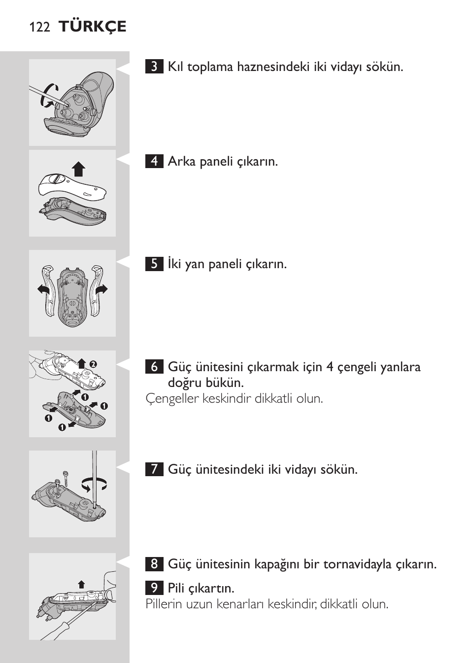 Philips SHAVER Series 3000 Elektrorasierer User Manual | Page 120 / 124