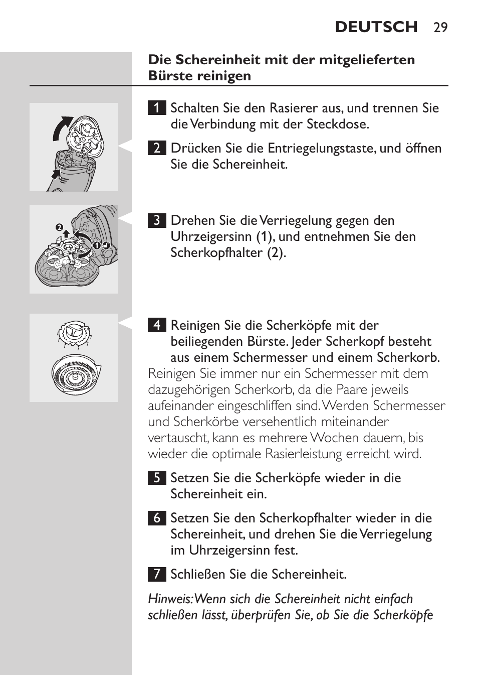 Philips SHAVER Series 3000 Elektrorasierer User Manual | Page 27 / 124