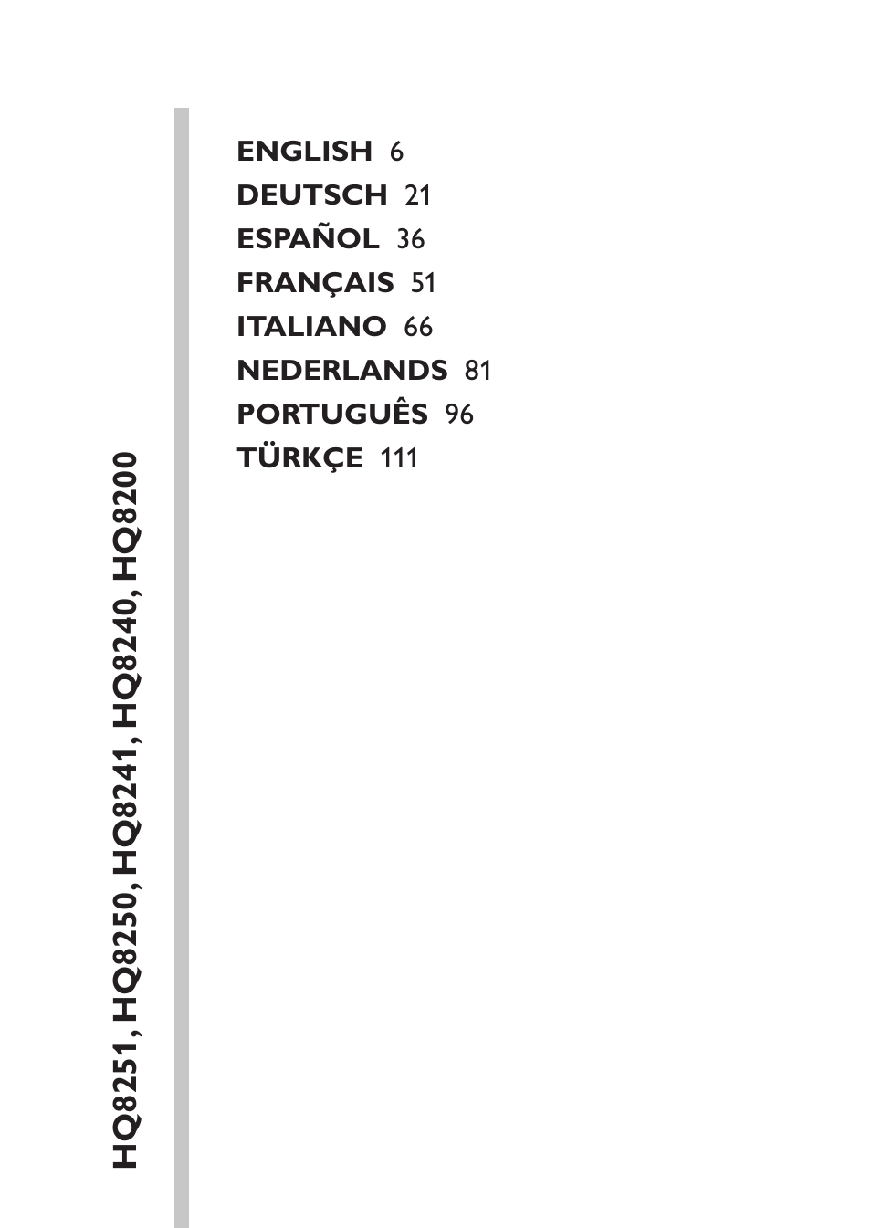 Philips SHAVER Series 3000 Elektrorasierer User Manual | Page 3 / 124