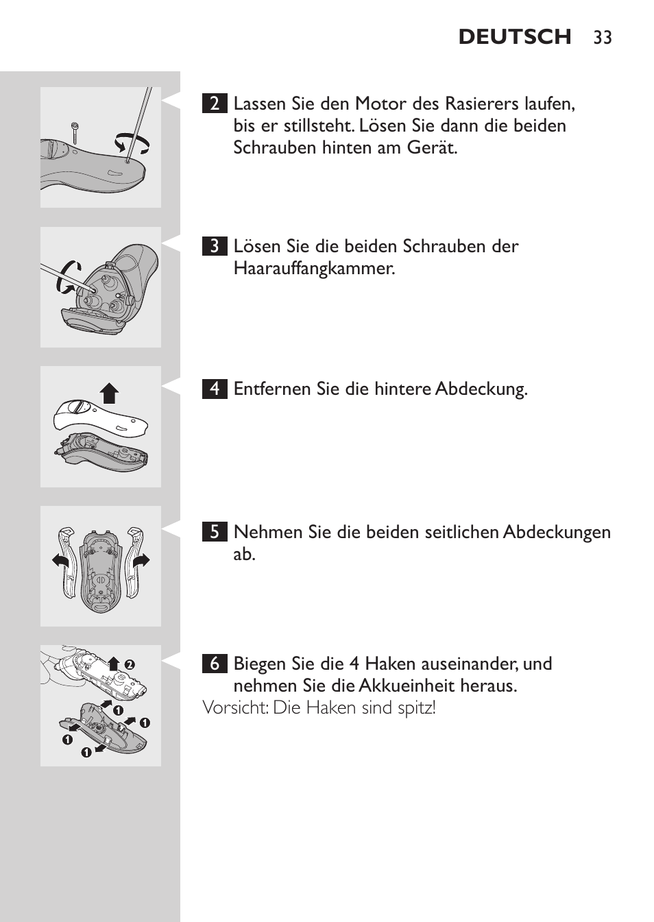 Philips SHAVER Series 3000 Elektrorasierer User Manual | Page 31 / 124