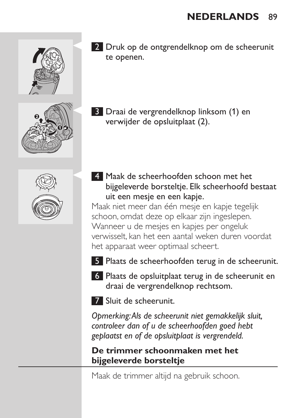 Philips SHAVER Series 3000 Elektrorasierer User Manual | Page 87 / 124