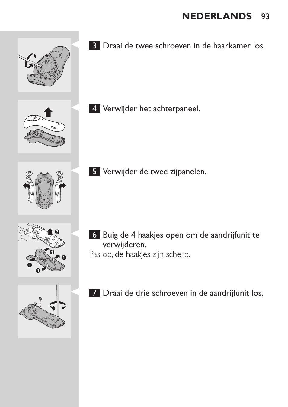 Philips SHAVER Series 3000 Elektrorasierer User Manual | Page 91 / 124