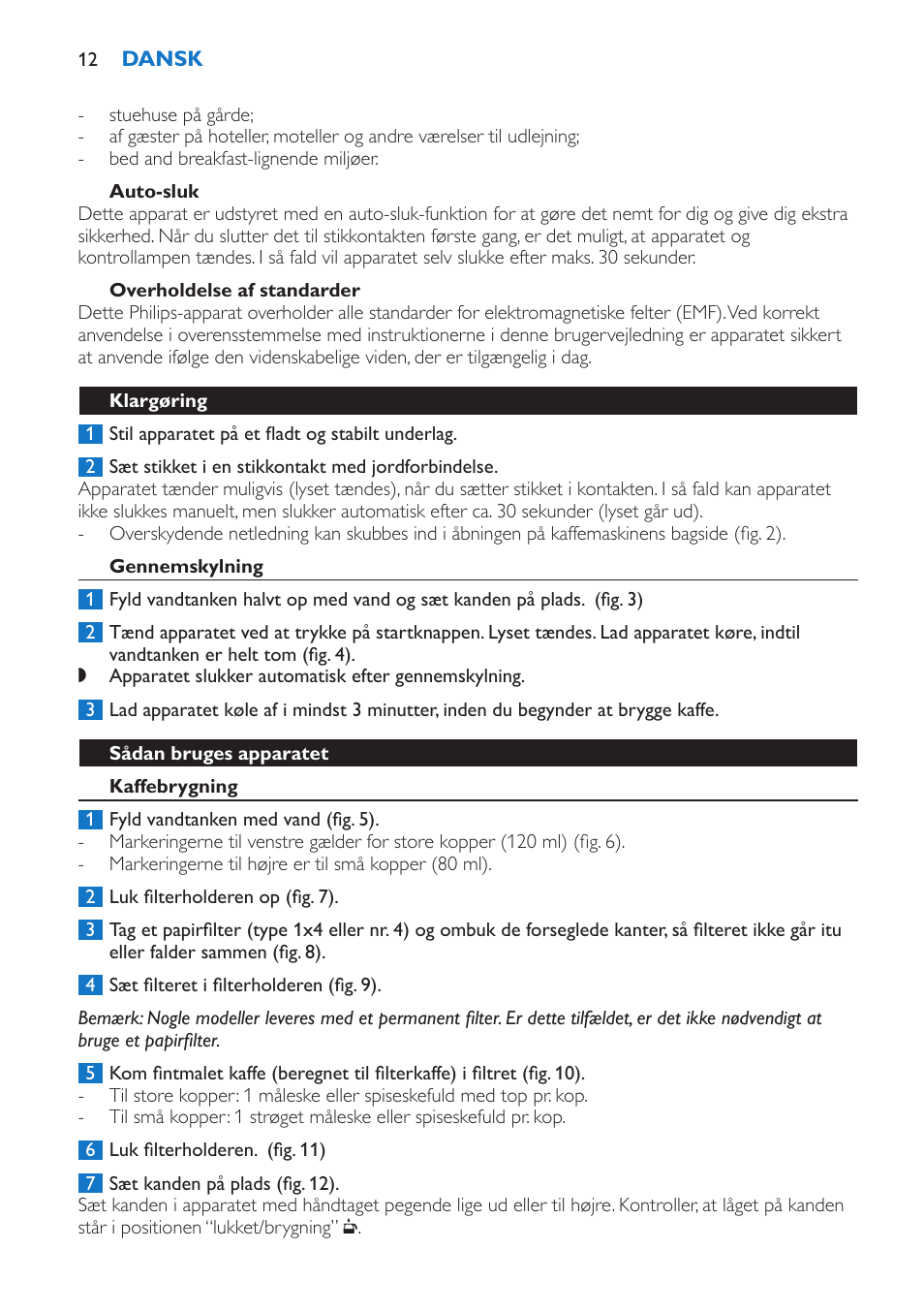 Philips Viva Kaffeemaschine User Manual | Page 12 / 84