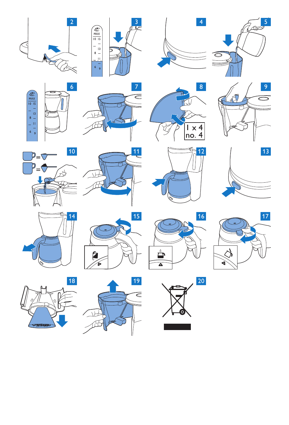Philips Viva Kaffeemaschine User Manual | Page 82 / 84