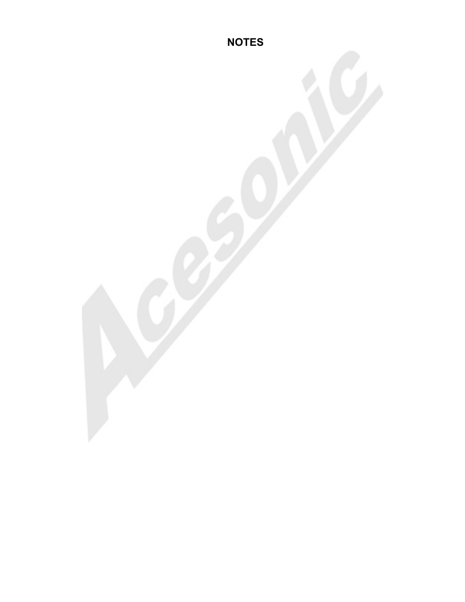 Acesonic BDK-2000 User Manual | Page 19 / 20