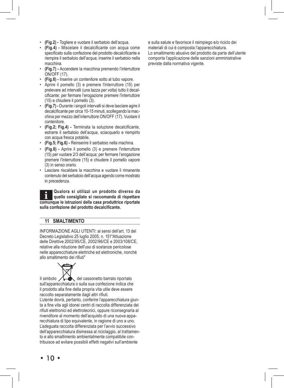 Philips Saeco Aroma Siebträger-Espressomaschine User Manual | Page 10 / 72
