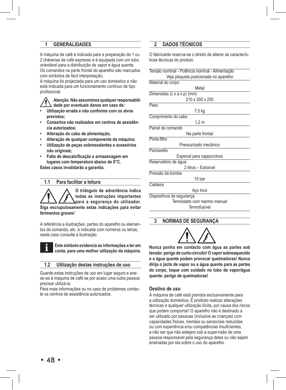 Philips Saeco Aroma Siebträger-Espressomaschine User Manual | Page 48 / 72