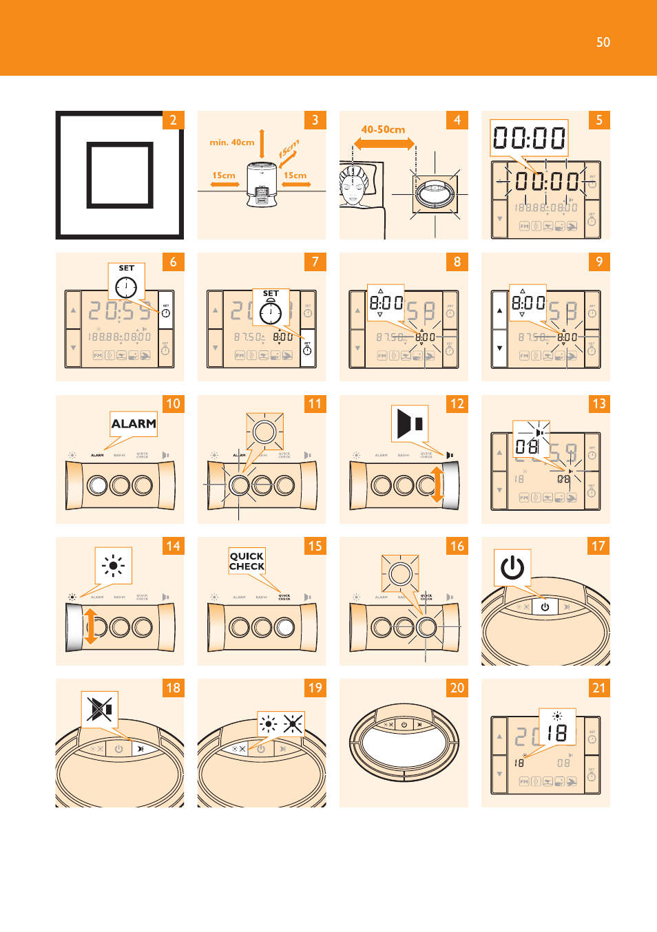 Philips Wake-up Light User Manual | Page 50 / 52