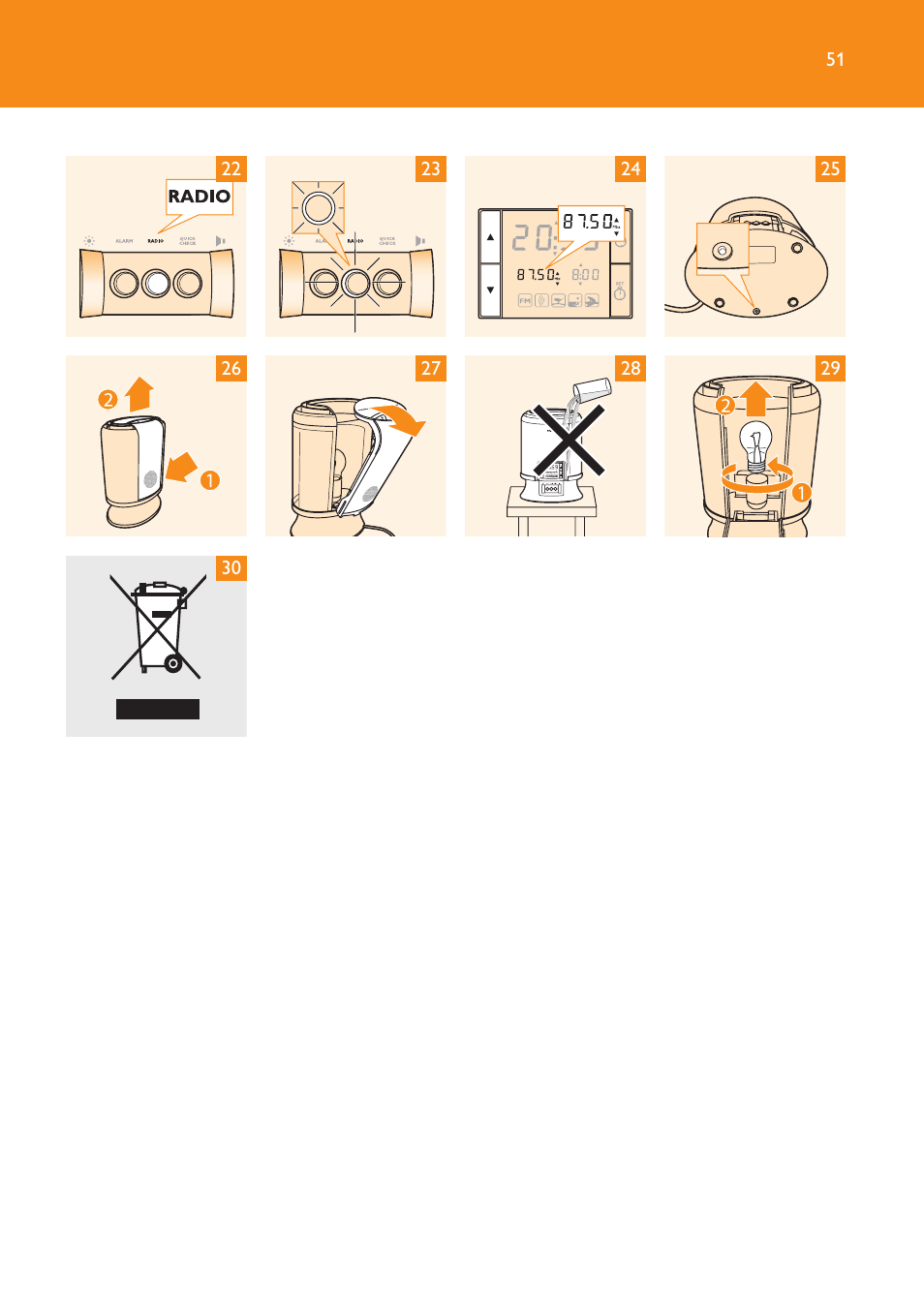 Philips Wake-up Light User Manual | Page 51 / 52